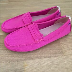 Rothy’s The Driver loafers pink dragon fruit 9.5